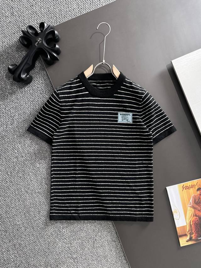 Ships the next day (p180) Burberry 2026 Spring/Summer Breathable Men's Knit Stri