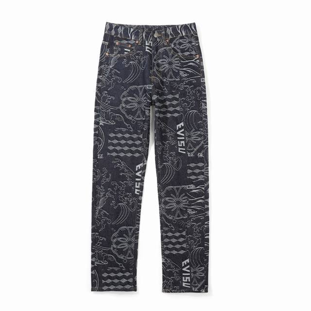 140 Same style jacket in stock 180 Evisu Fortune God 2026 new jacquard all-over