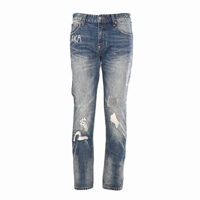 Local pickup 340 Evisu Fukujin Distressed Jeans is the ultimate provocation of A
