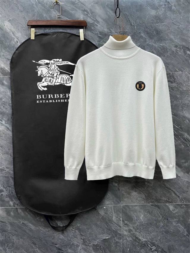 p140 Bbr Burberry 3-Label Complete High-Neck Sweater Premium Wool Blend Sweater p140 Bbr Burberry 3-Label Complete High-Neck Sweater Premium Wool Blend Sweater