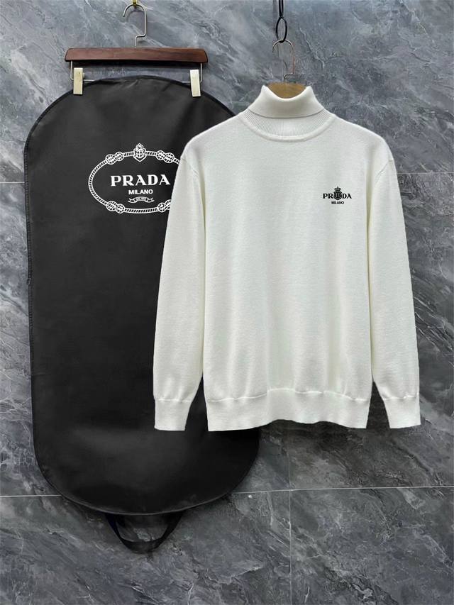 p140 Prada 3-logo complete original logo turtleneck sweater Premium wool blend s p140 Prada 3-logo complete original logo turtleneck sweater Premium wool blend s