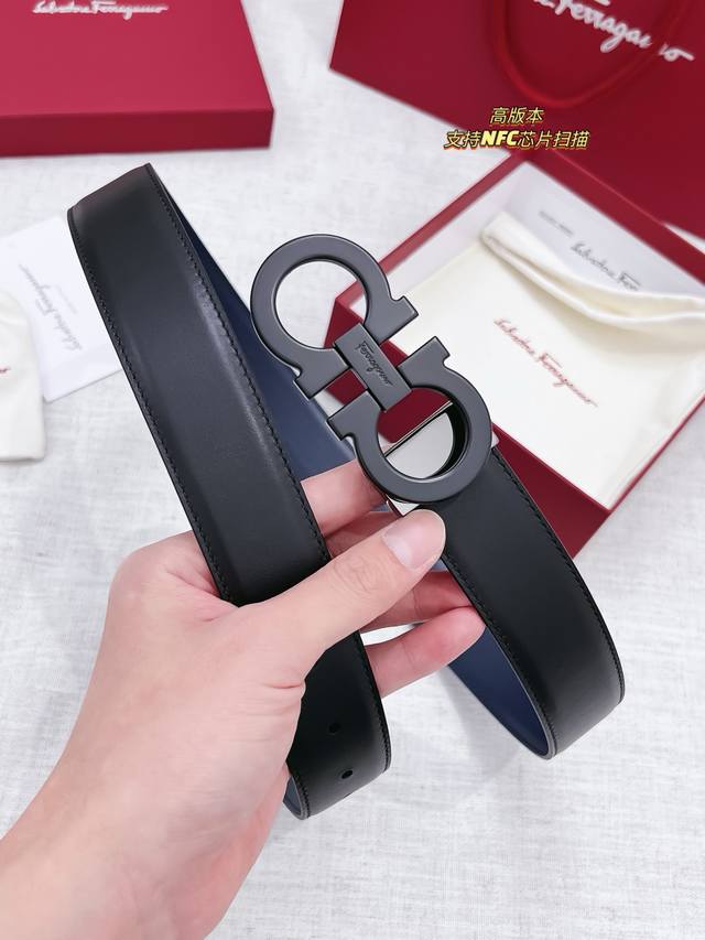 400 This Ferragamo belt reinterprets the classic Gancini buckle with a modern tw