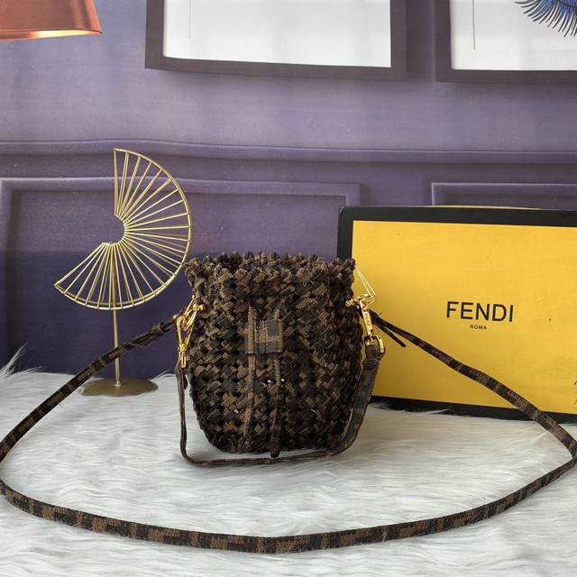 250 Style No. F8Bs011 Mon Tresor small bucket bag, featuring a drawstring closur