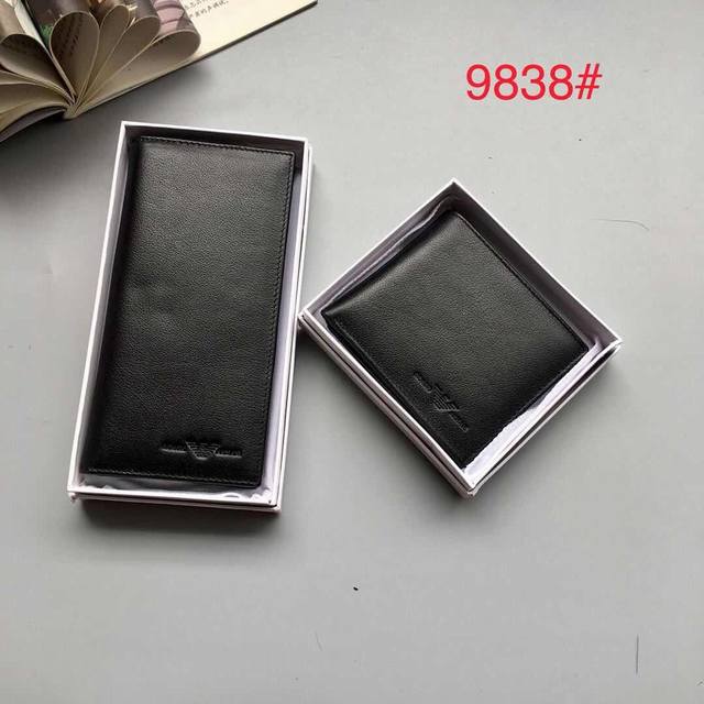Long wallet 120, short wallet 100. Product Name: Armani Product Model: 9838Ac Pr