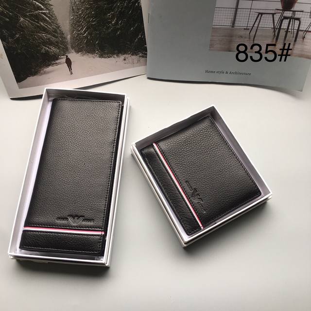 Long wallet 120, short wallet 100. Product Name: Armani Product Model: 835Ac Pro