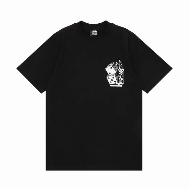 140 Stussy Dice Print Short-Sleeve T-Shirt Size: S-XL 140 Stussy Dice Print Short-Sleeve T-Shirt Size: S-XL