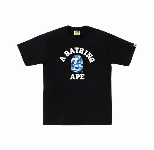 p100, 001658 Bape Ss26 New Camouflage Ape Head Print Short-Sleeve T-Shirt, Unise