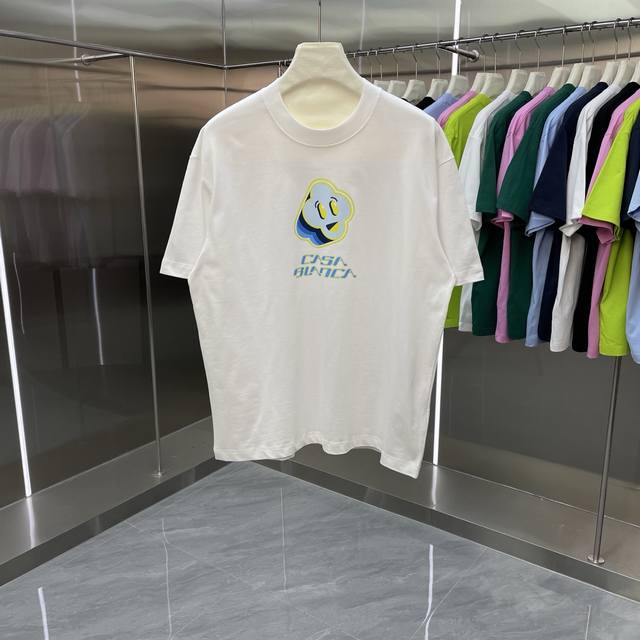 p120 New Casablanca Classic Series Printed Short-Sleeve T-Shirt Celebrity Style