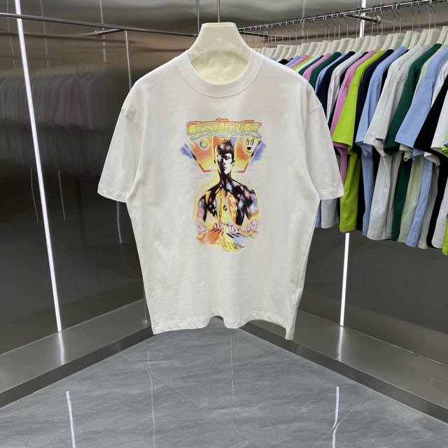 p120 New Casablanca Classic Series Printed Short-Sleeve T-Shirt Celebrity Style