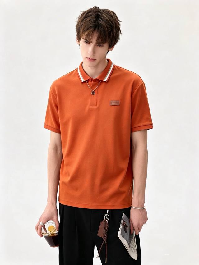 p230 Bc-Brunello Cucineli 2026 Spring/Summer New Men's Short-Sleeve Polo Shirt,