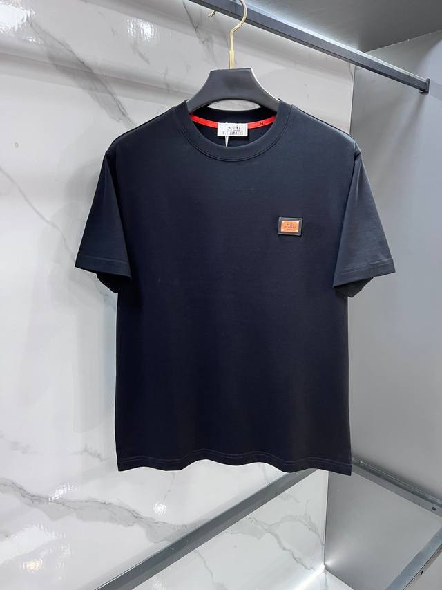 p210 Hermes Spring/Summer New Arrival - Latest Crew Neck T-Shirt, High-End Custo