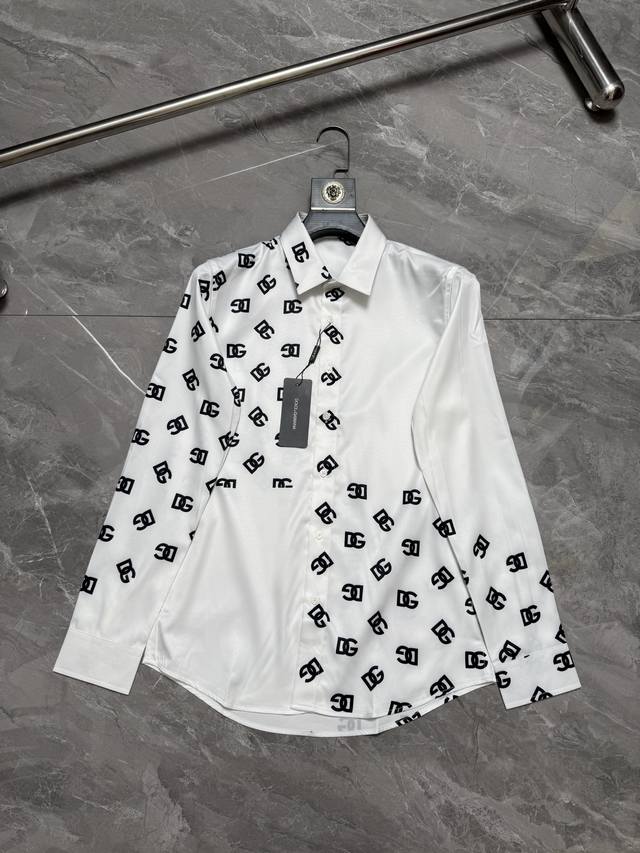 p200 Dolce & Gabban* Dolce & Gabban* Dg letter half-width symmetrical print shir