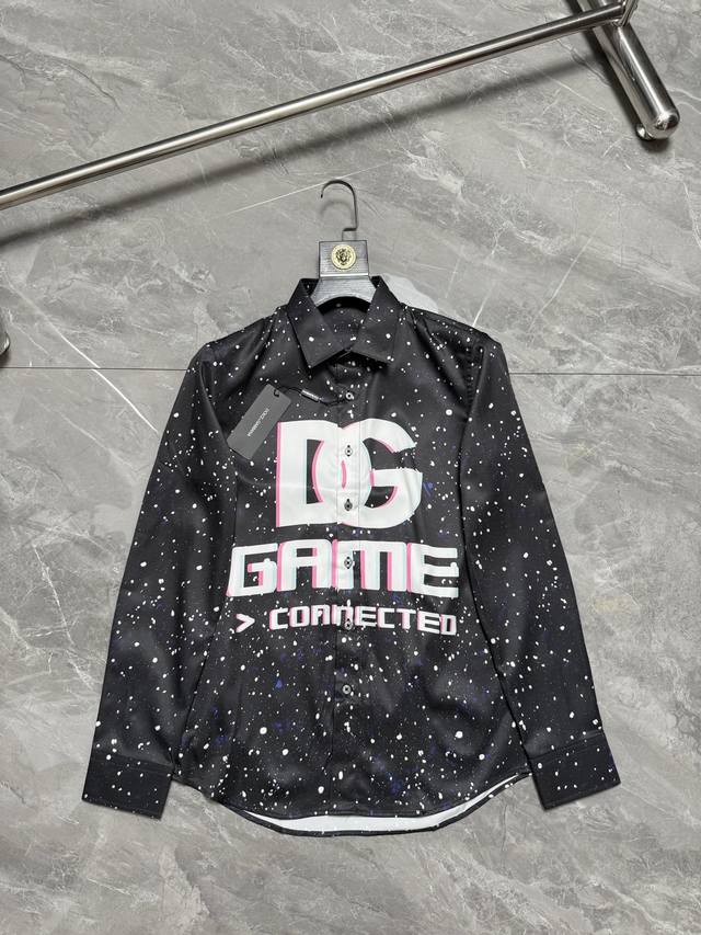 p200 Dolce & Gabban* Dolce & Gabban* Dg All-over colorful polka dot print shirt