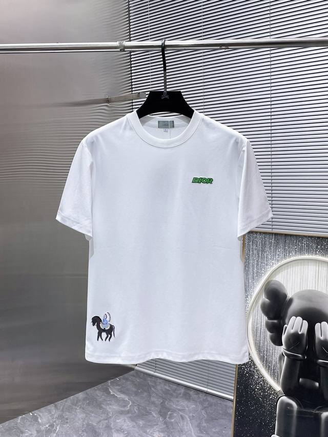 p200 Dior 2026 Spring/Summer New Short-Sleeve Crew Neck T-Shirt, High-End Versio