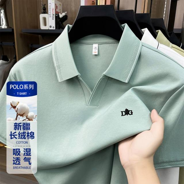 p160 Dolce & Gabbana 2026 Spring/Summer High-Quality Men's Polo Shirt, Short Sle