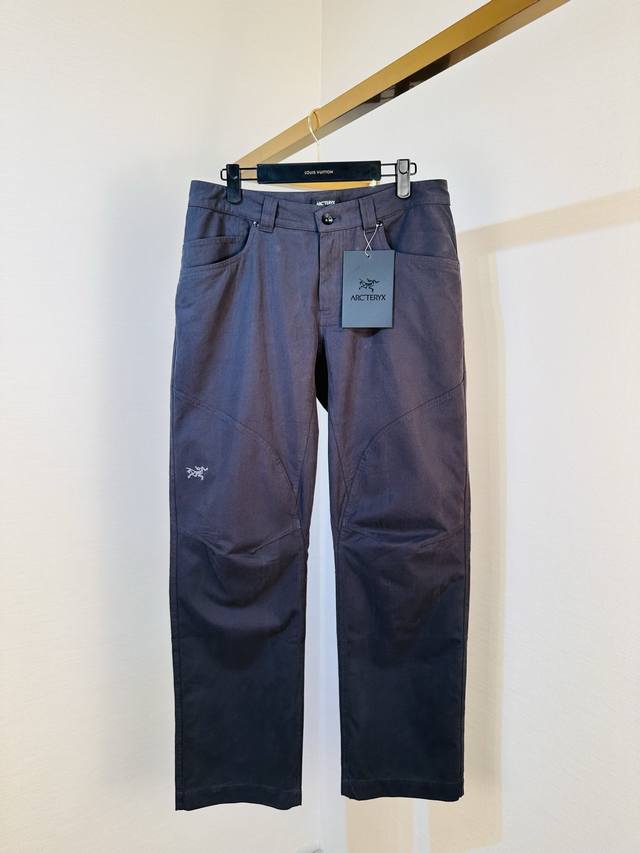 p340 Arcteryx Cronin Pant, Solid Color Straight Leg Slim Fit Casual Pants, Men's