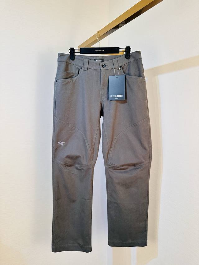 p340 Arcteryx Cronin Pant, Solid Color Straight Leg Slim Fit Casual Pants, Men's