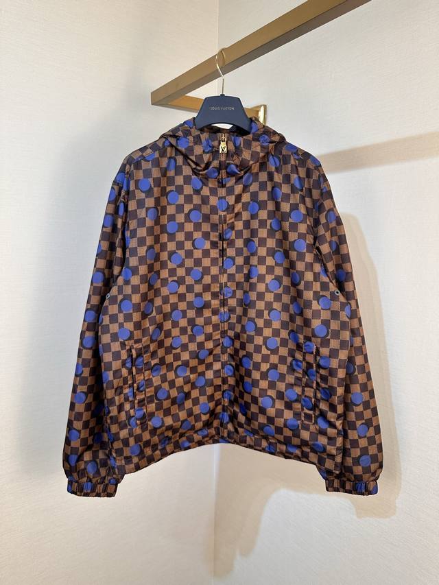 p580 Louis Vuitton Fw26 Early Autumn Series Damier Checkerboard Polka Dot Windpr