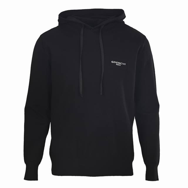 340 High-quality Givenchy Gvc Paris embroidered knit hoodie. Authentic product p