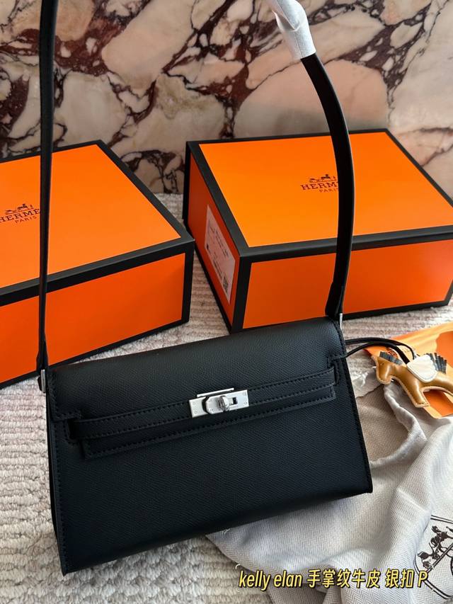 290 Comes with box. Size: 25*15cm. Hermes Kelly Elan bag with scarf and Pegasus