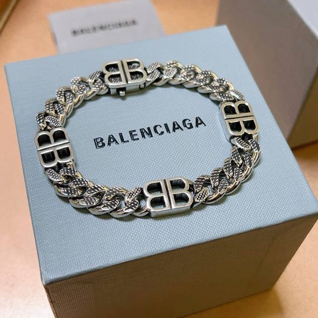 p170。 原单货新品 巴黎世家 Balenciaga手链专柜一致巴黎世家手链 男士火爆款出货 设计独特 前卫 男女必备！码数18 20 22 24Cm