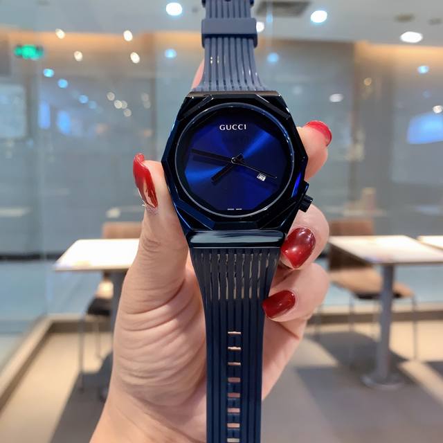 350 Gucci watch with coated glass, 41mm*12mm waterproof strap, original pin buck