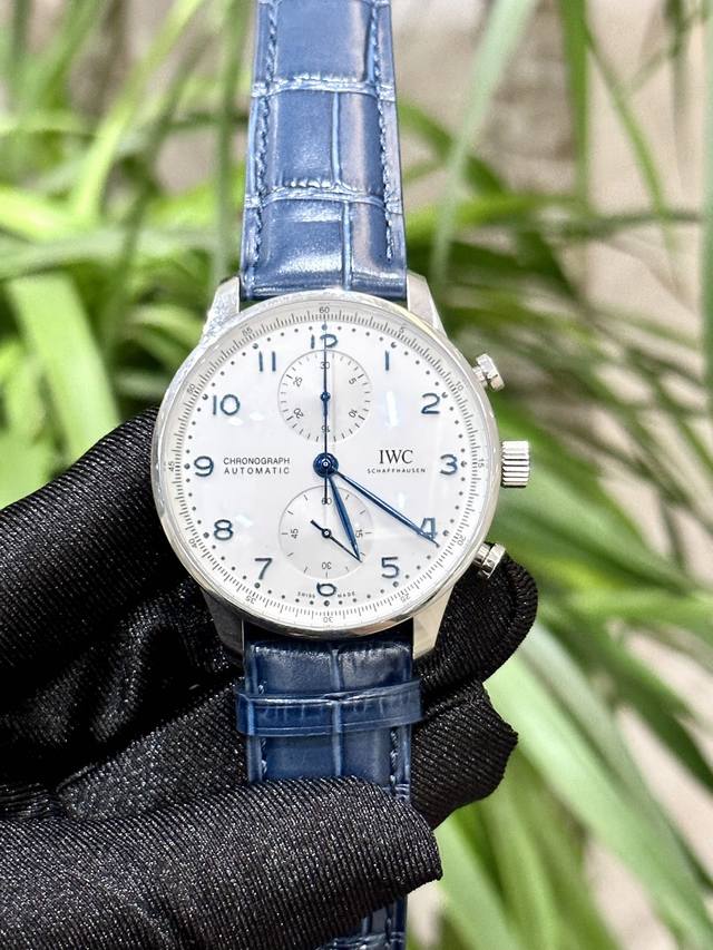 1630 IWC Portuguese Chronograph Mechanical Watch, model Iw371605, a best-selling