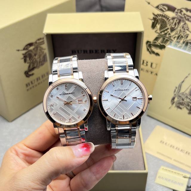 ID3825185Fff, White 380, Gold 520, Burberry Urban Collection Imported Quartz Wat