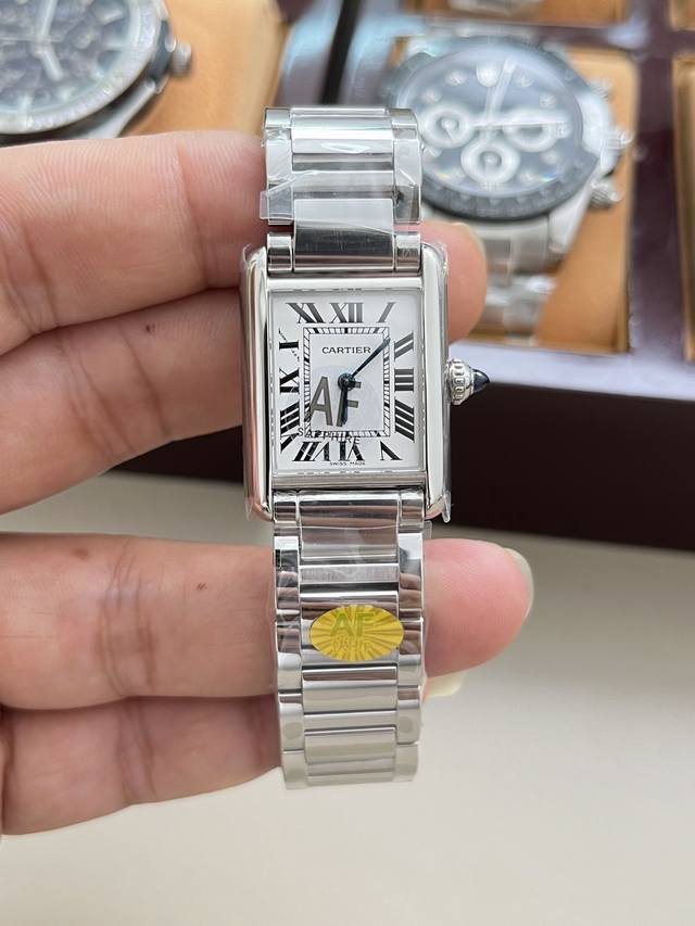1300Af Cartier Tank New Small Size 29.5mm*22mm Quartz Swiss Quartz Movement