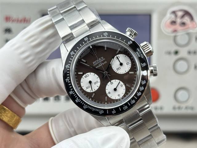 1630Msf Vintage Rolex Daytona collaboration model, 37mm case diameter, black pan